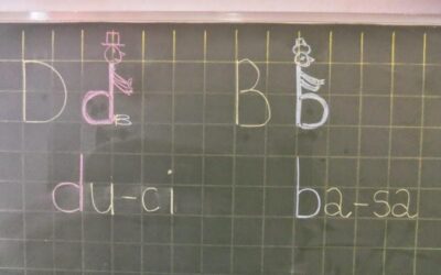 A b-d betűk differenciálása rajzosan