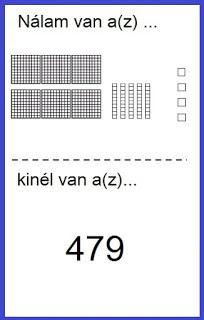Nálam van …, kinél van ….? Számkörbővítés 1000-ig