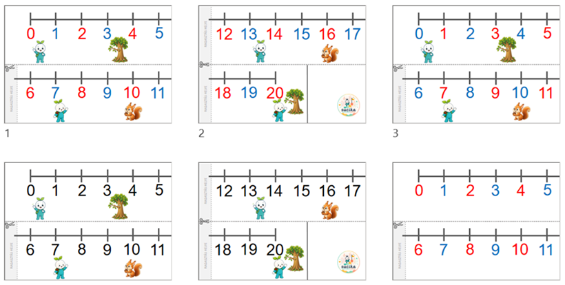 Fali- és tanulói számegyenesek a 20-as számkörhöz - Image 13