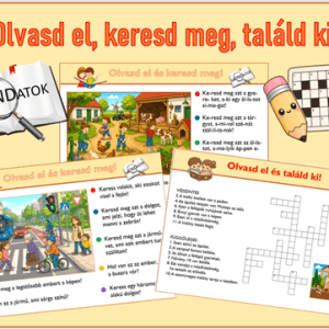Olvasd el keresd meg találd ki nyomtatható olvasásfejlesztő játék gyerekeknek