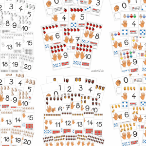 Számképek 0–20-ig nyomtatható matematika fejlesztő feladat gyerekeknek