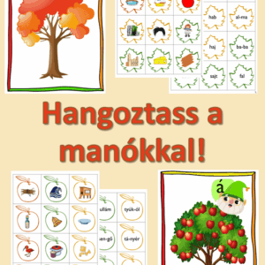 Hangoztass a manókkal nyomtatható beszéd- és hallásfejlesztő játék gyerekeknek