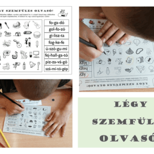 Légy szemfüles olvasó nyomtatható olvasásfejlesztő feladatlap gyerekeknek