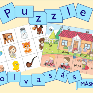 Olvasásfejlesztő puzzle gyerekeknek játékos tanuláshoz