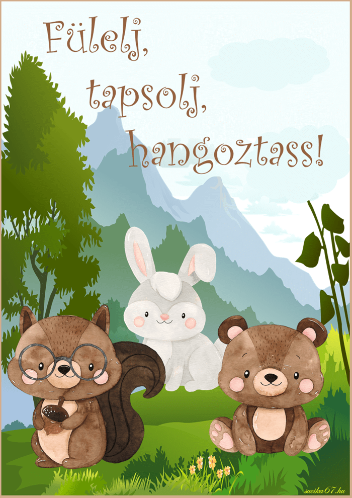 Fülelj tapsolj hangoztass játékos beszédfejlesztő feladatlap gyerekeknek