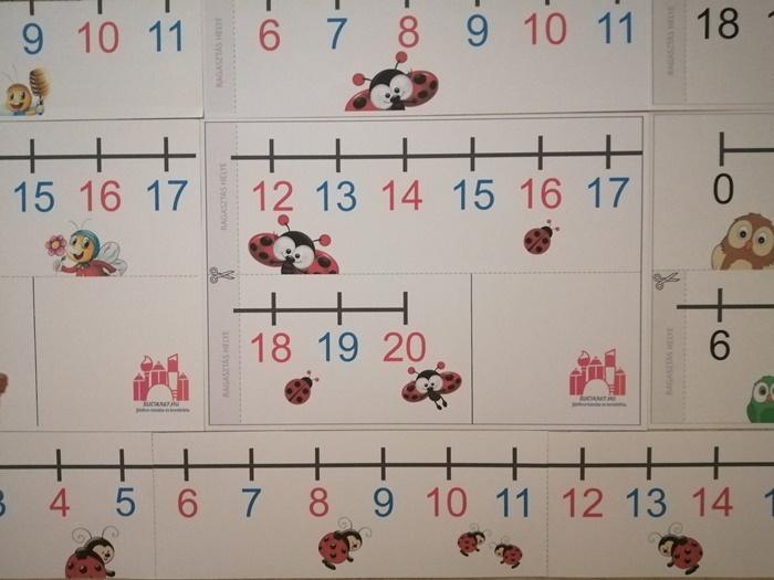 Fali- és tanulói számegyenesek a 20-as számkörhöz - Image 2
