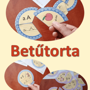 Betűtorta nyomtatható betűtanuló és figyelemfejlesztő játék gyerekeknek