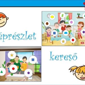 Képrészlet kereső játékos figyelemfejlesztő feladatlap gyerekeknek